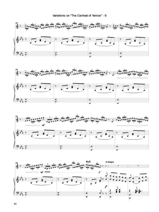 Piano Accompaniment Des Variations - Jean-Baptiste Arban - Partition